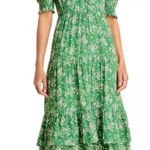ba&sh Midi green dress size Small (1)